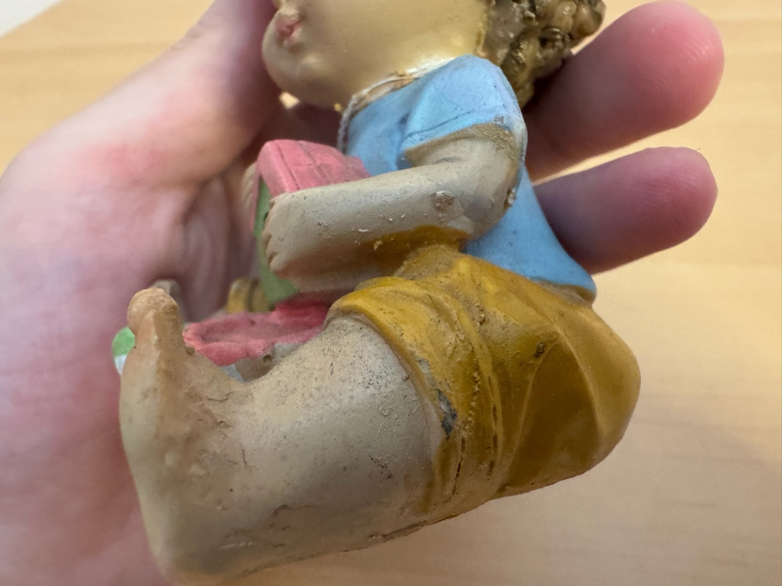 Tender Times Vintage Boy Painting Figurine