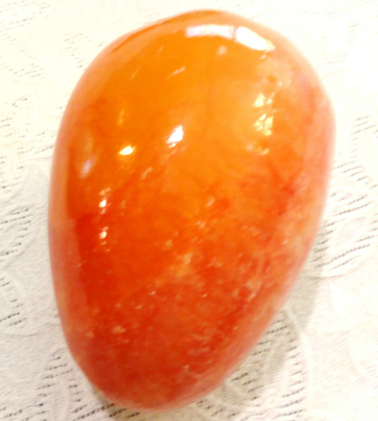 Alabaster Onyx Marble Polished Eggs Red Orange Green Yellow Gray — Choose One