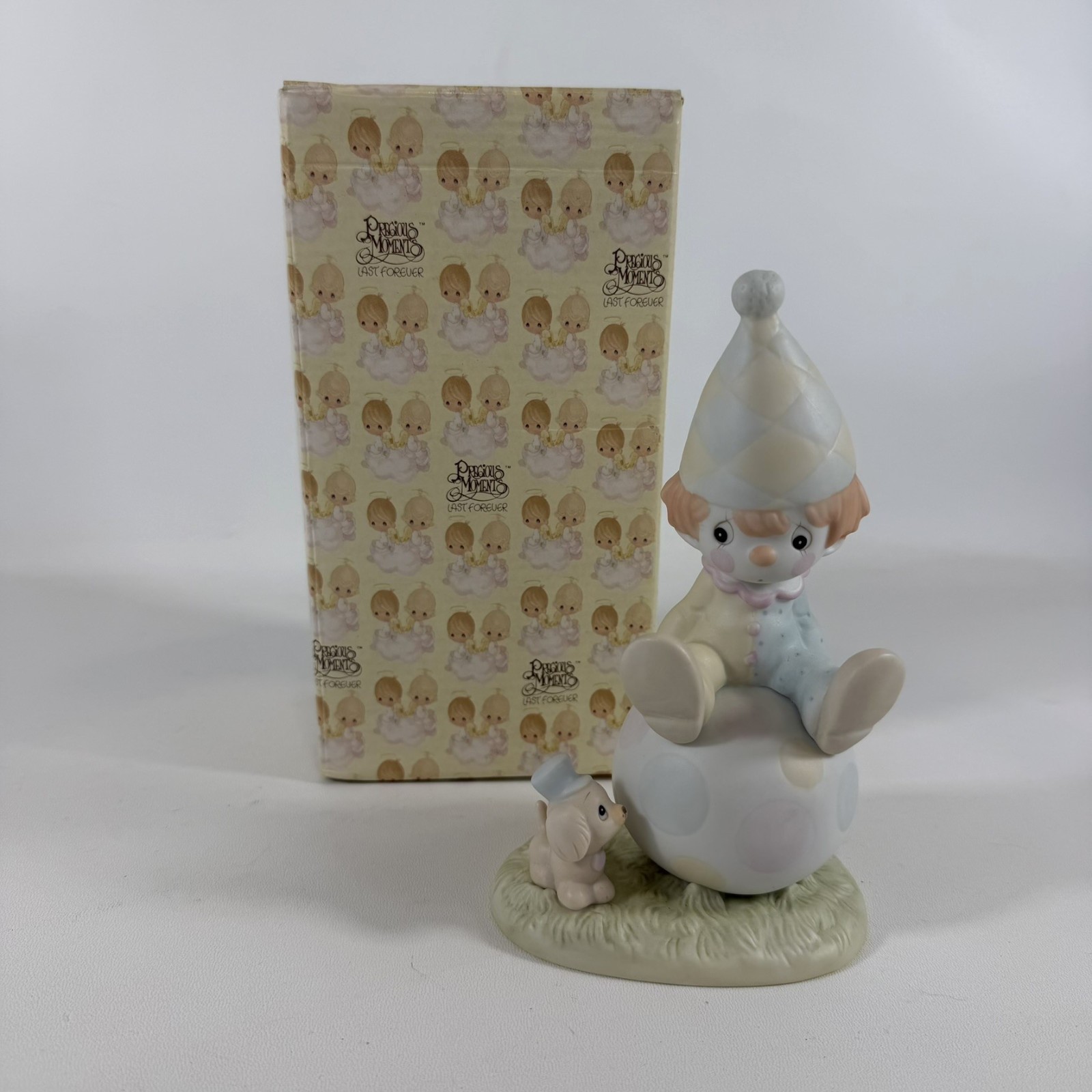 Precious Moments – Lord Keep Me On The Ball – Clown Series 12270 – w Box 1986