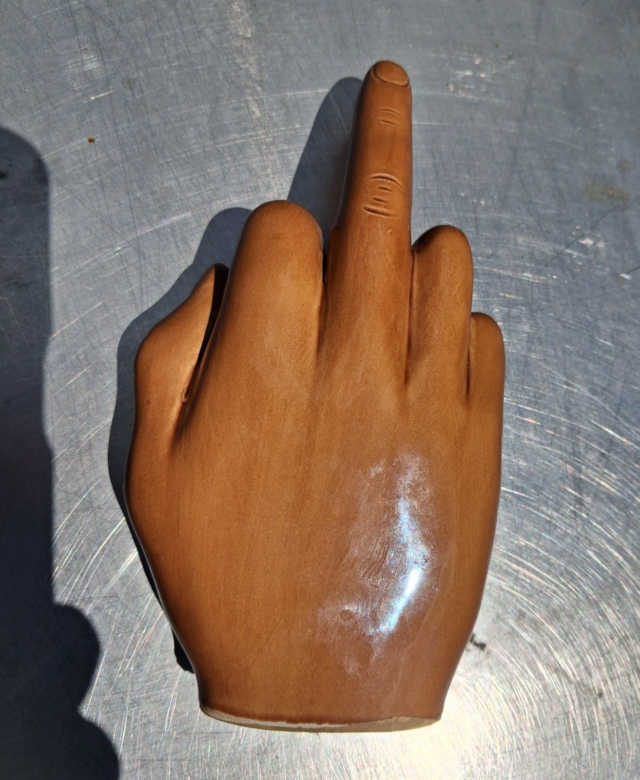 vintage ceramic hand desk top decor practical joke