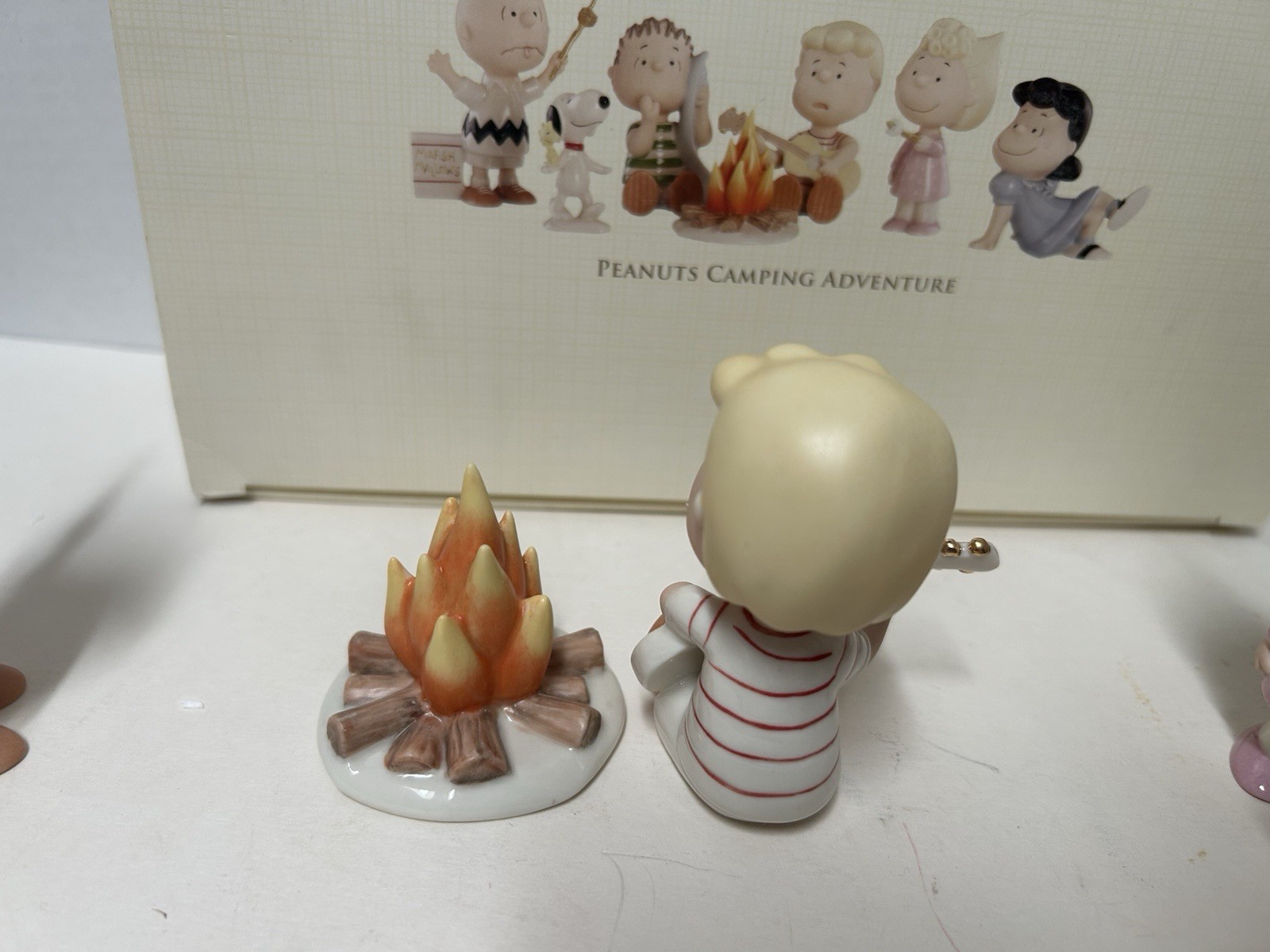 Lenox Peanuts “Camping Adventure” Complete Set Of 7-COA & Original Box