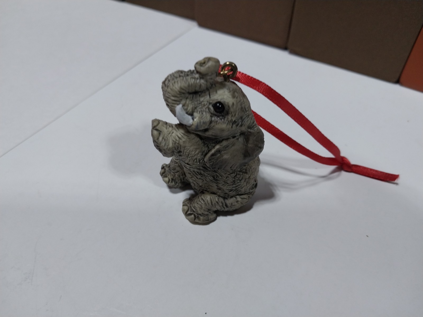 Stone Critters Littles Elephant Figurine Ornament
