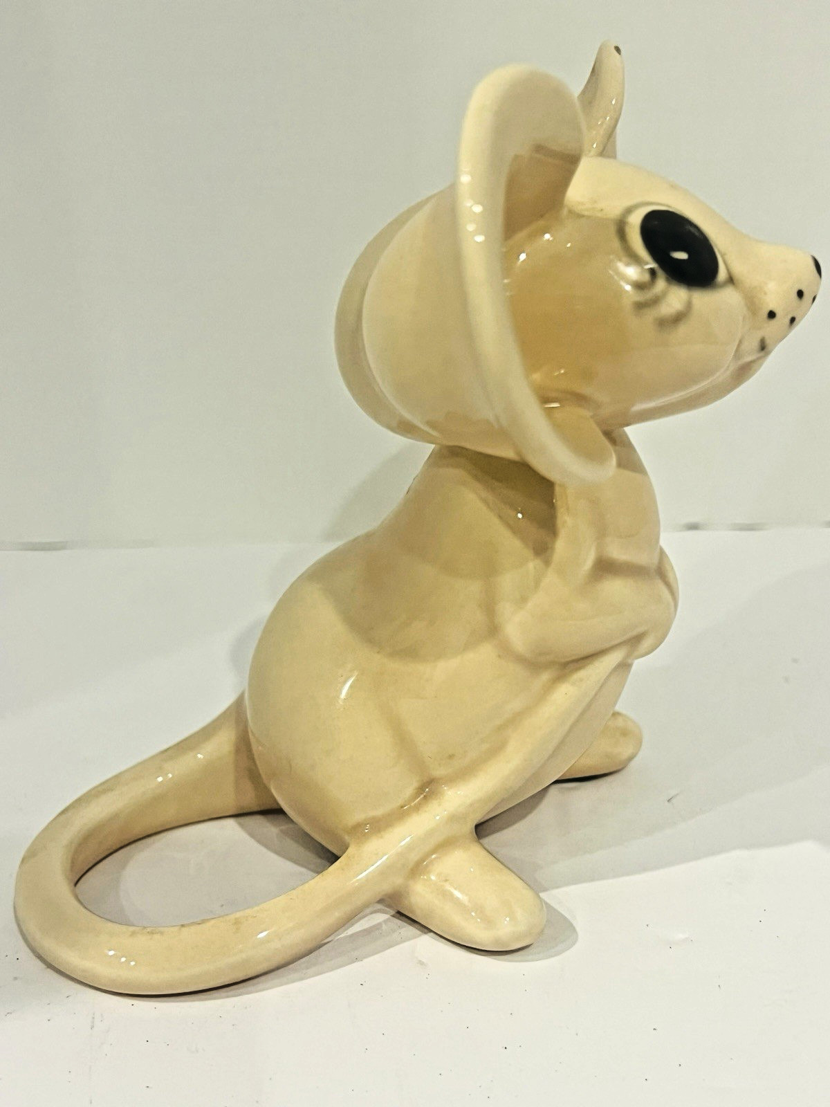 Vintage NP Canada Big Eared Mouse Ceramic Figurine Northern Pottery Peter Gjoni
