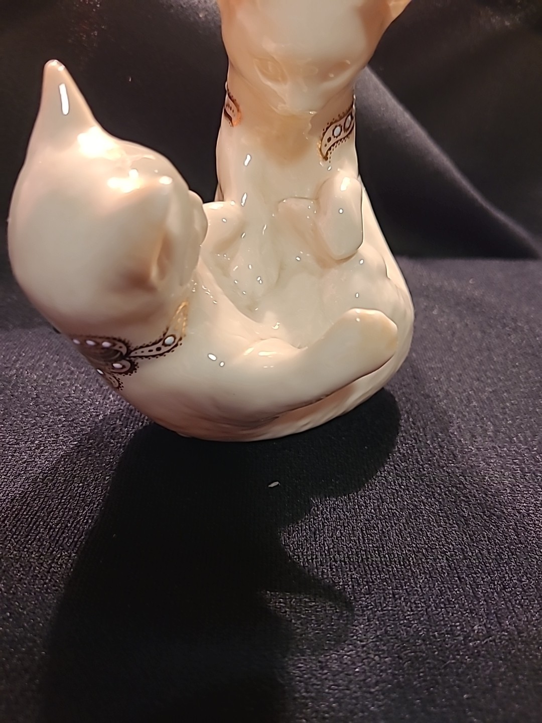 Lenox China Jewels Figurine – Kittens – 2 kittens playing, 4 in, 1995