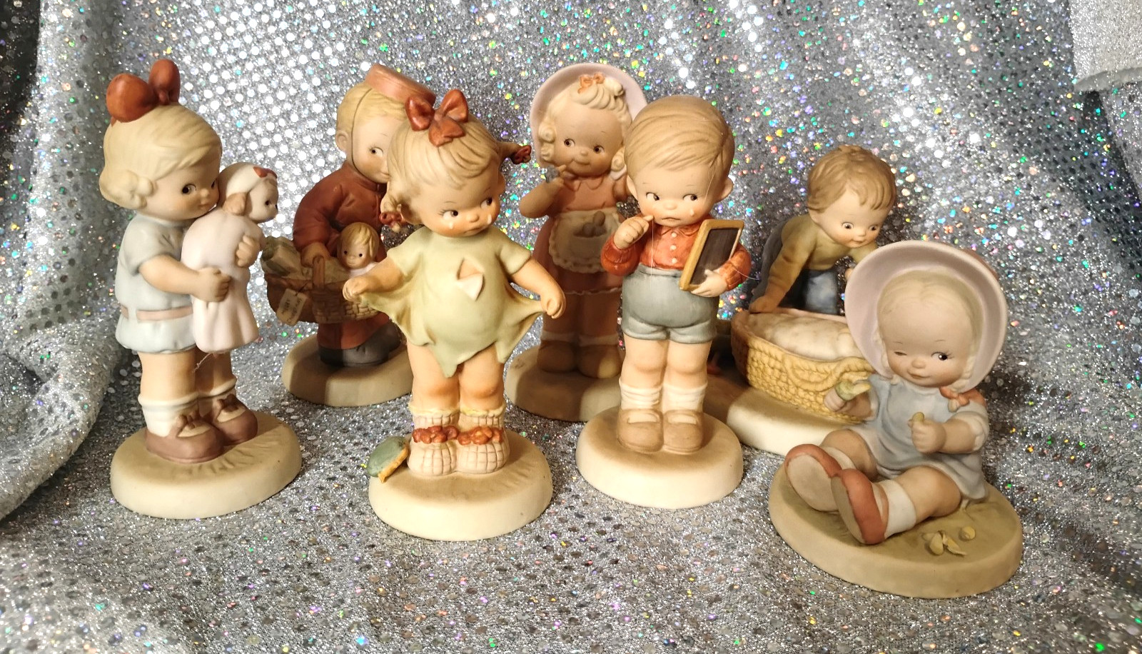 Lot of 7 Cute Enesco Memories Of Yesterday No Boxes – SEE PICTURES / DESCRIPTION