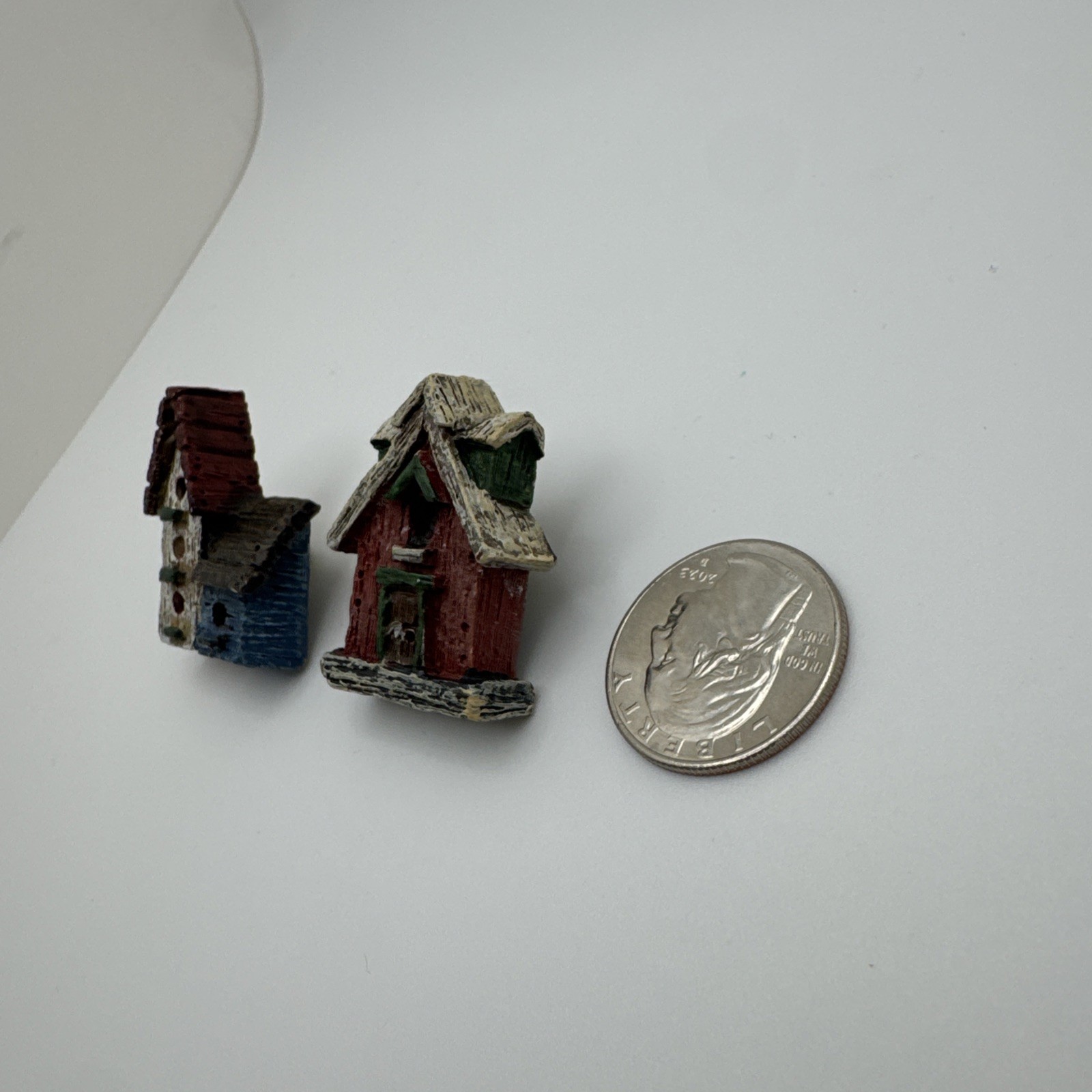 Dianna Marcum Bird house Figurine 3D Lapel Pin Country House Animal Collectible