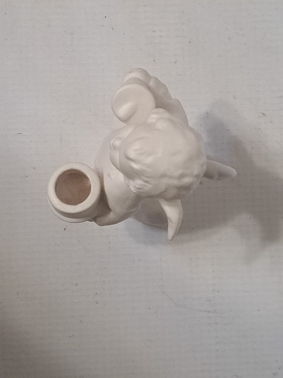 1973 GOEBEL White Porcelain Angel Cherub Figurine Candle Holder Germany