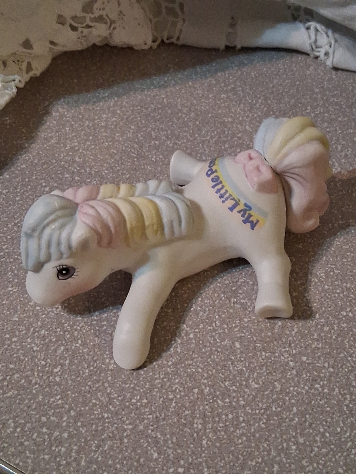 VINTAGE HASBRO MY LITTLE PONY FIRST BORN BABY STARBOW 1985 PORCELAIN FIGURINE