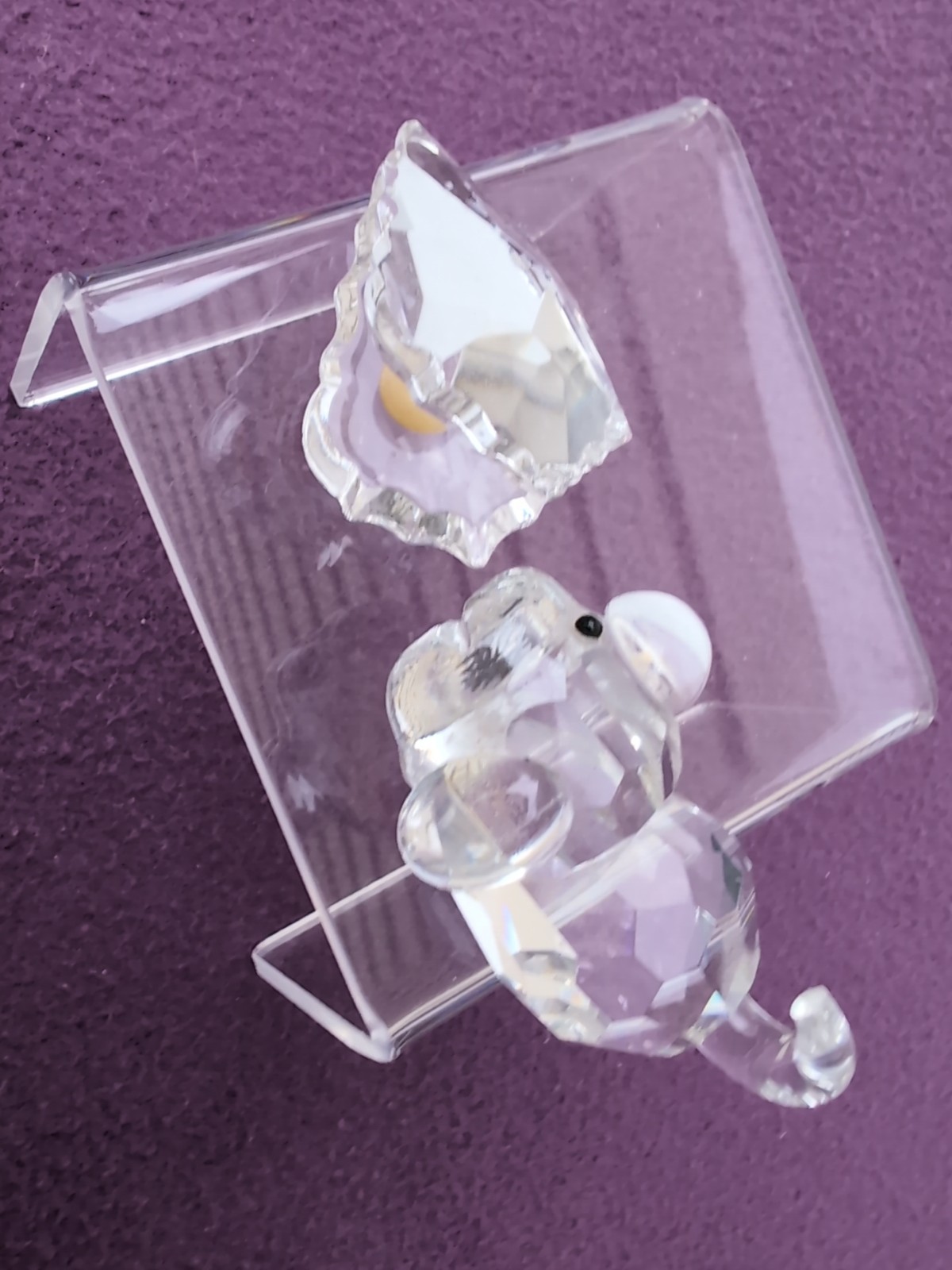 Mini Glass Figures 5 Pcs Elephant