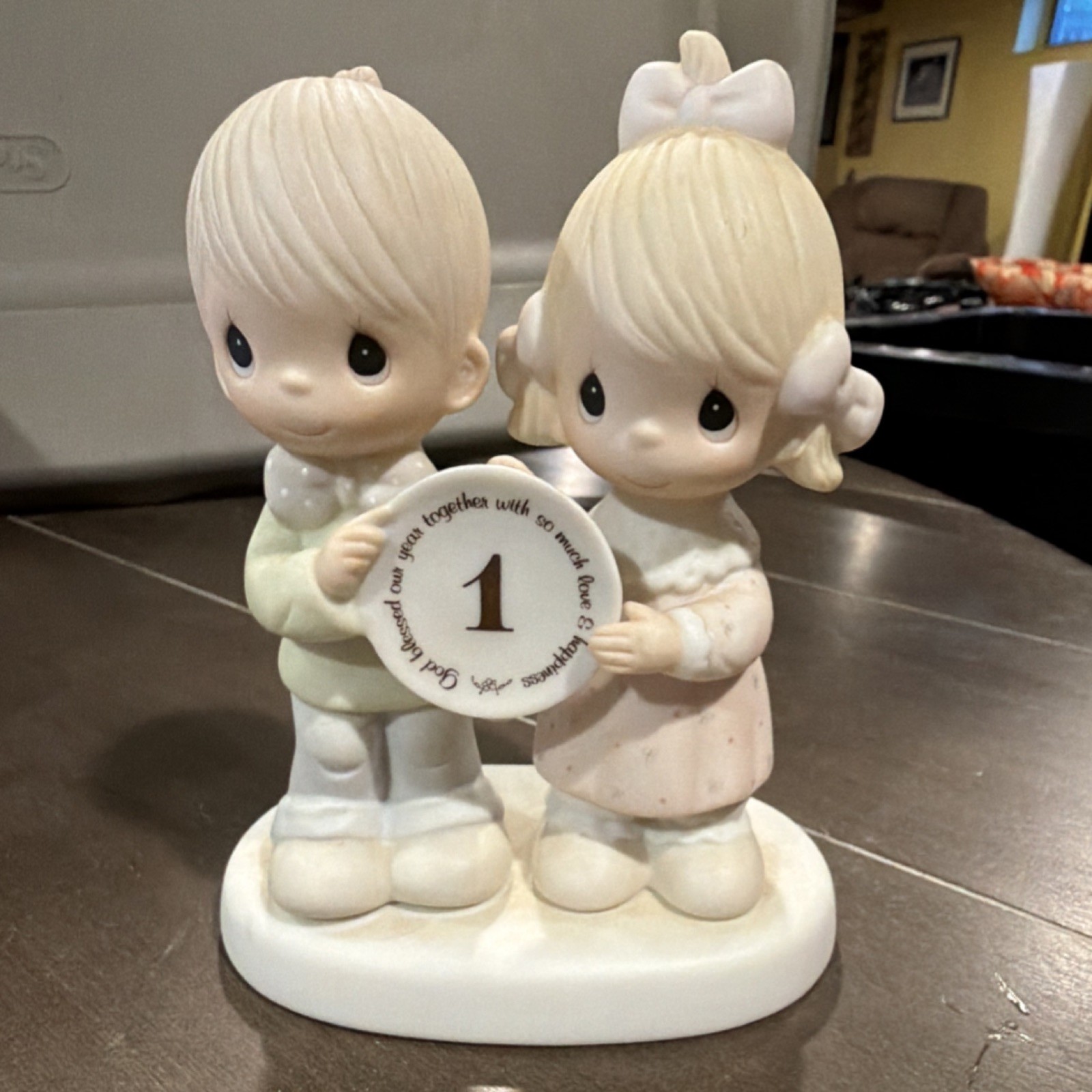 Enesco Precious Moments Porcelain Figurine Jonathan & David Hand-Painted Childr…