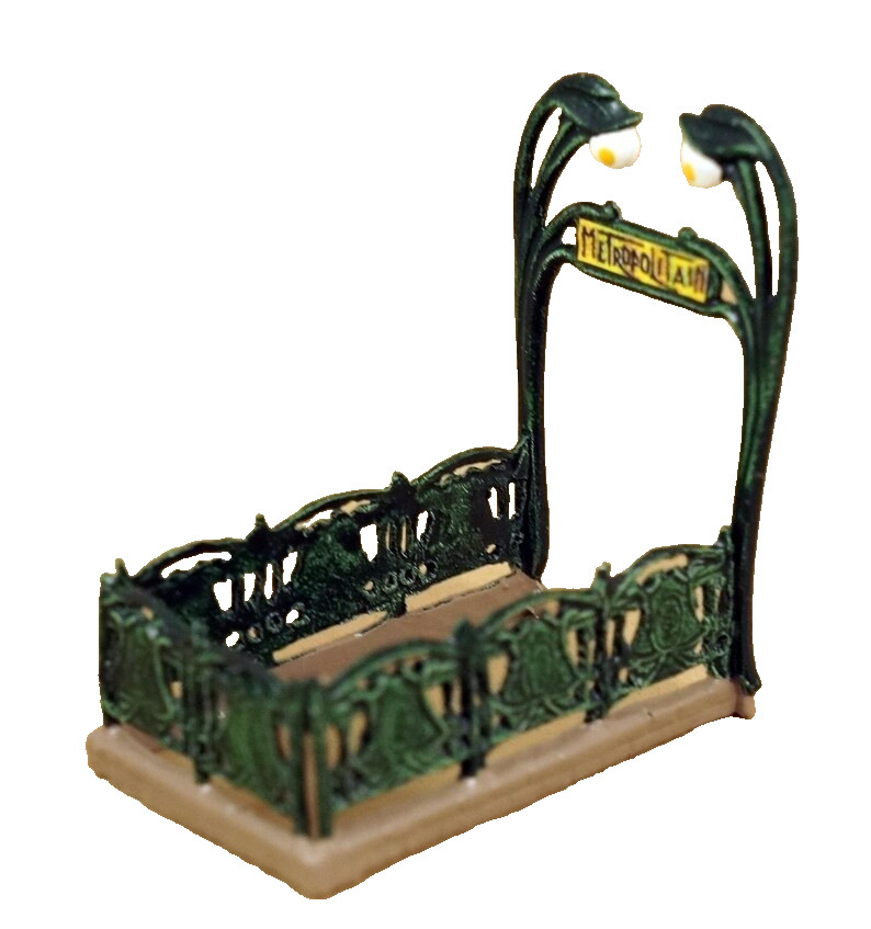 J Carlton Gault French Miniature Paris Metro Entrance Art Nouveau Metropolitan