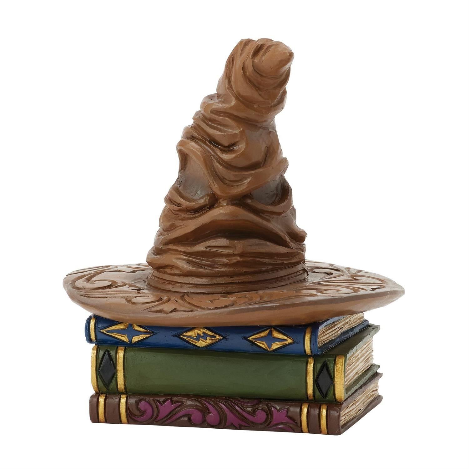 Jim Shore Harry Potter Sorting Hat Miniature on Magical Books Figurine 6016702