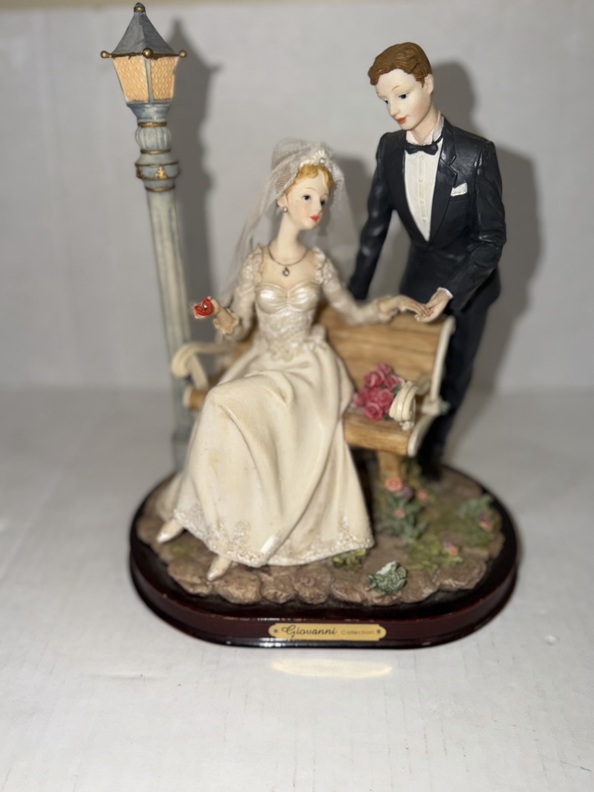 Giovanni collection the proposal figurine Gorgeous Bride Groom Ring Vintage