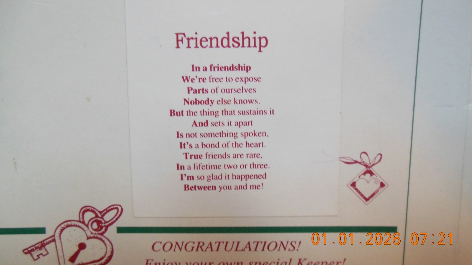 Shenandoah Designs the Keeper of friendship 1995/ store display item/new other