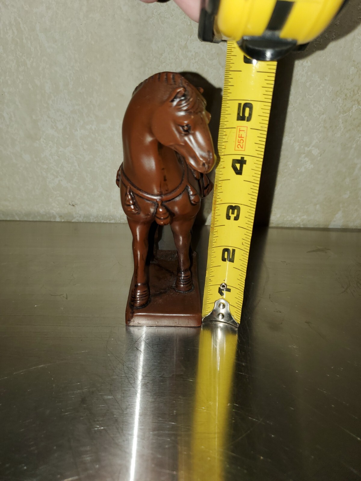 Beautiful Brown Equine Horse Figurine Statuette 5.5″ x 5″