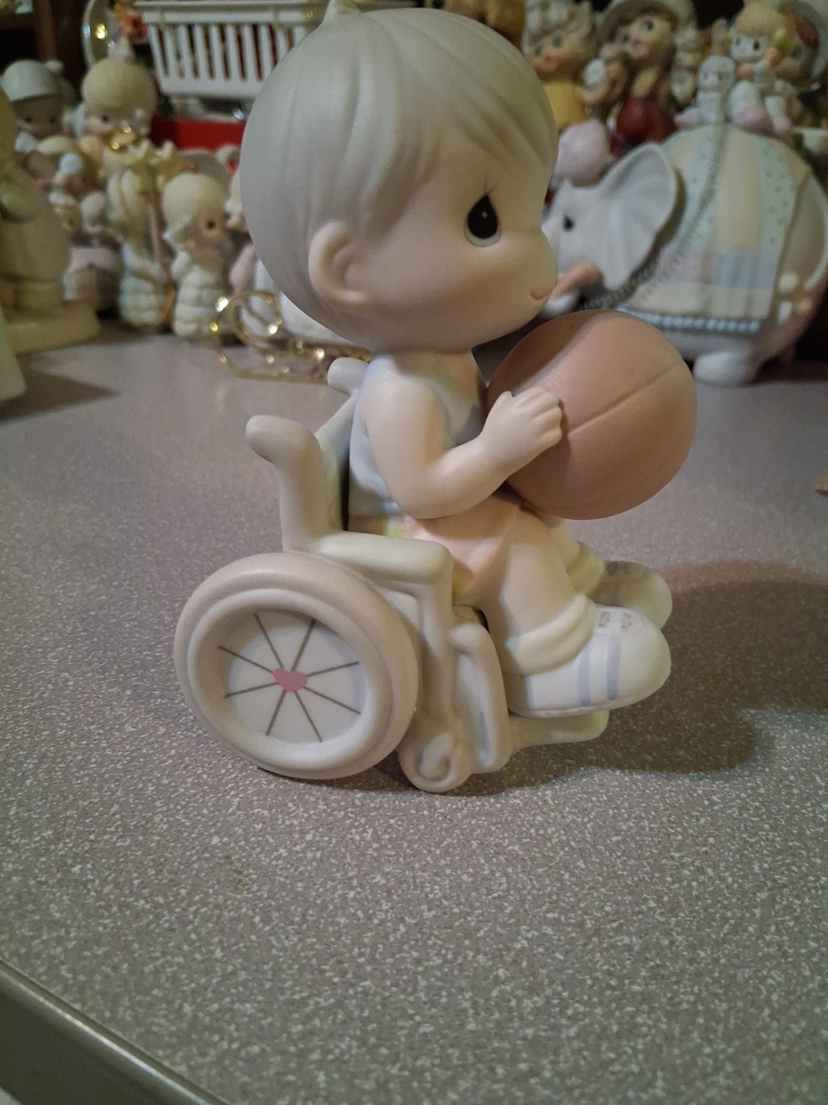 Precious Moments “Give Ability a Chance” Wheelchair / Basketball Figure – 192368