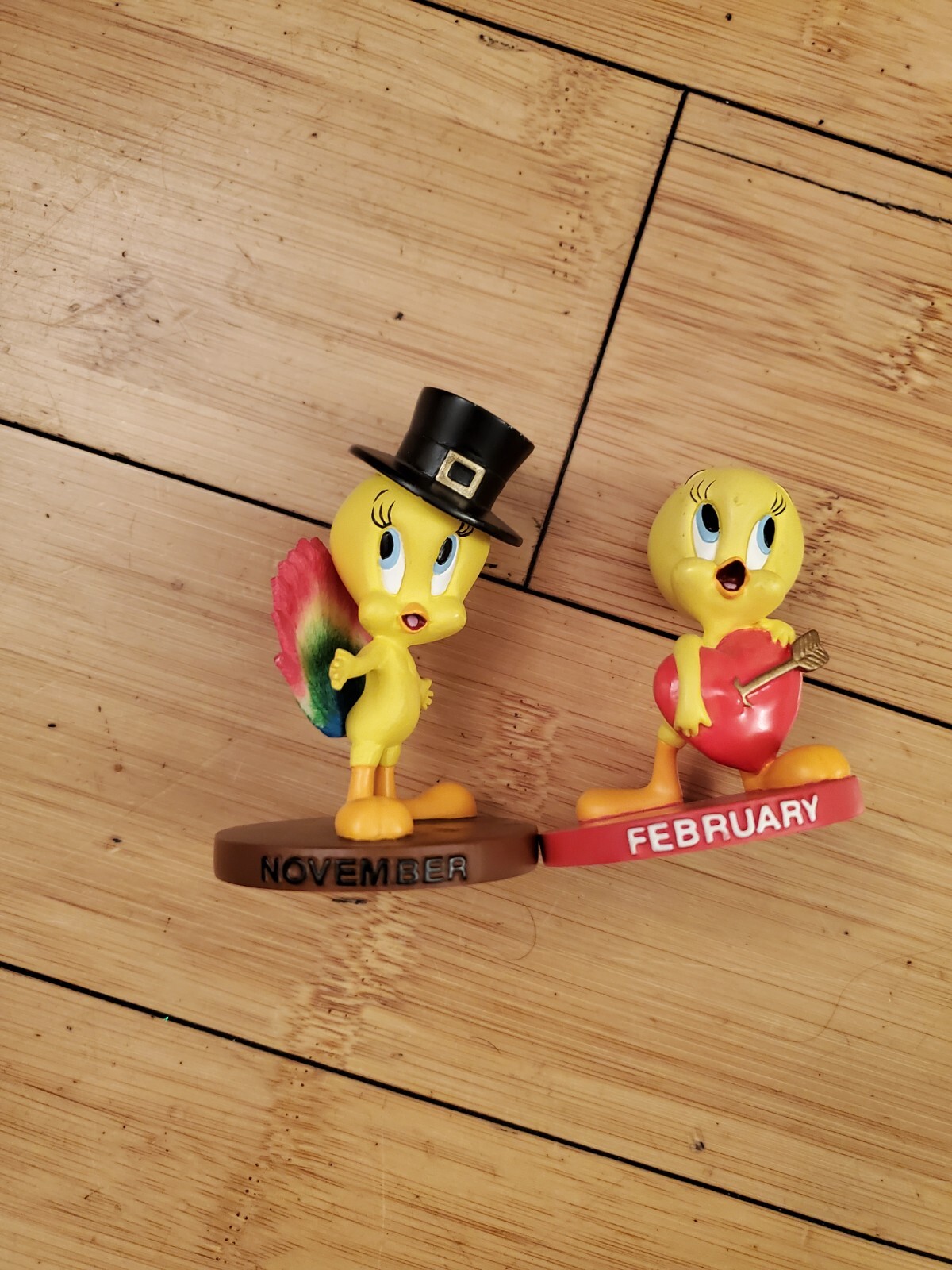 Tweety Bird February & November Goebel The Danbury Figurine Collectible