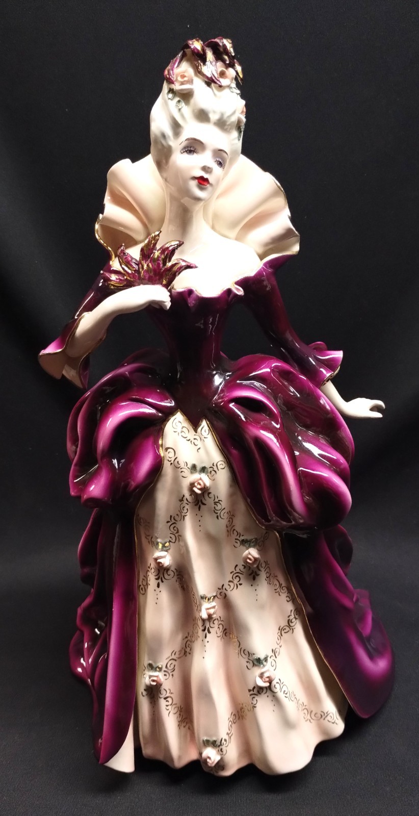 Florence Ceramics “Madame Pompadour” 12 inch Figurine
