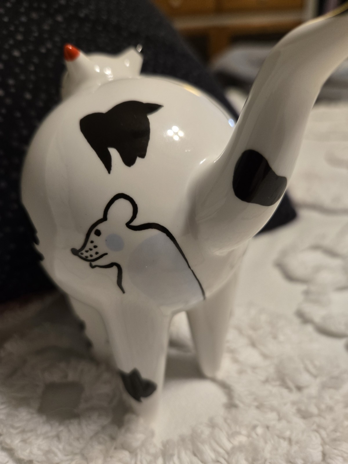 Vtg Villeroy & Boch Cat Figurine France Collectable