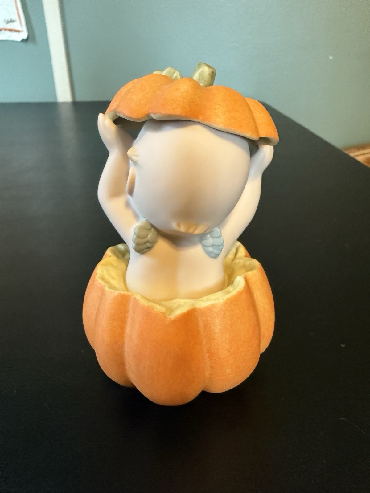 ENESCO 1993 The Rosie O’Neill Kewpie Doll Kewpie Popping Out Of Pumpkin