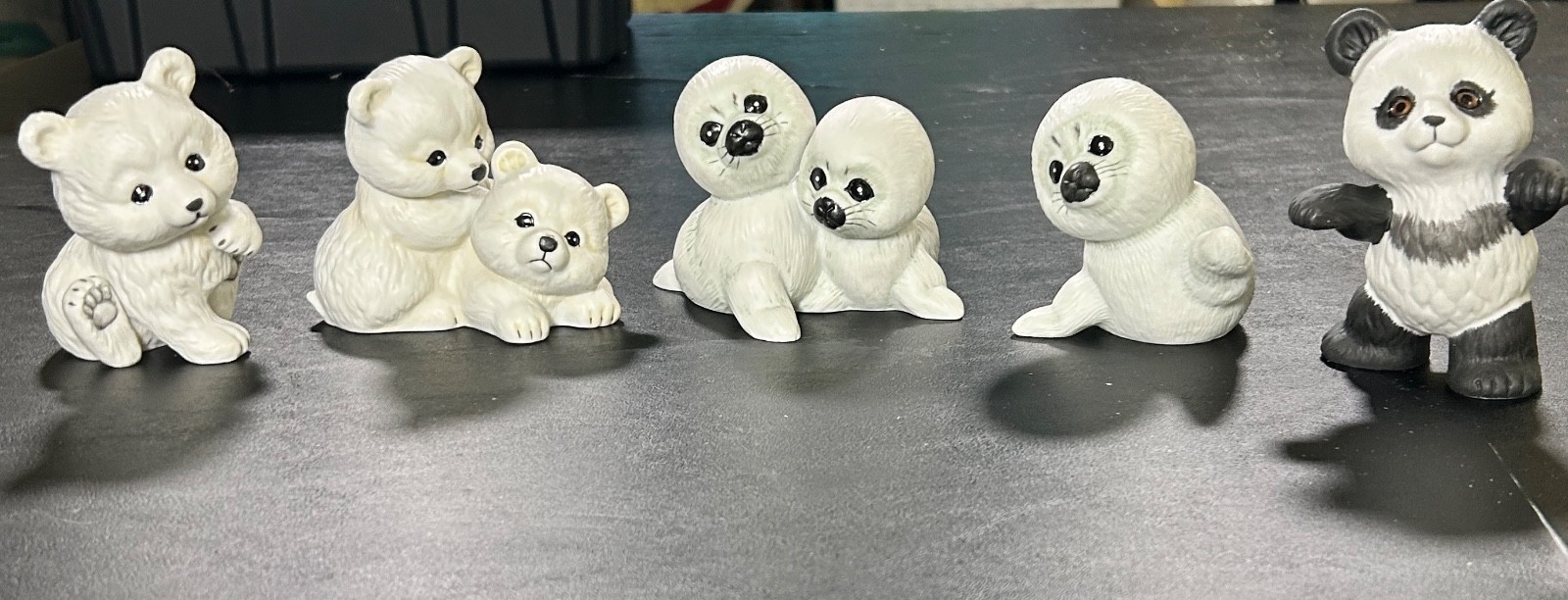 Enesco “Endangered Young’uns” porcelain figurines from 1984 LOT of 5