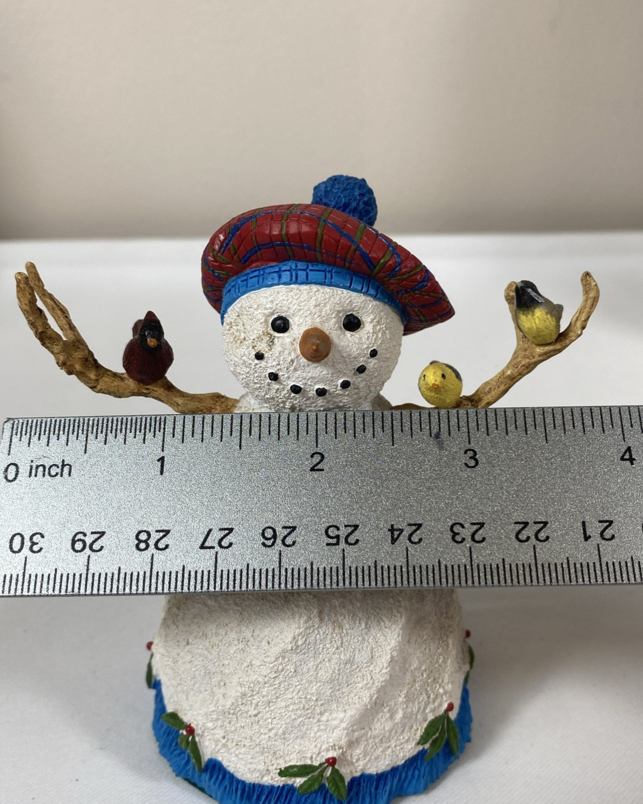 Lenox Collections Snowman Figurine- Pretty In Plaid- Lynn Waters With COA In Box