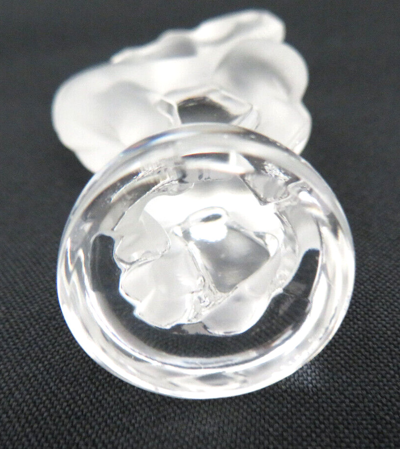 Lalique France Crystal Frosted Bastia Ram Figurine ~ Signed ~ Excellent