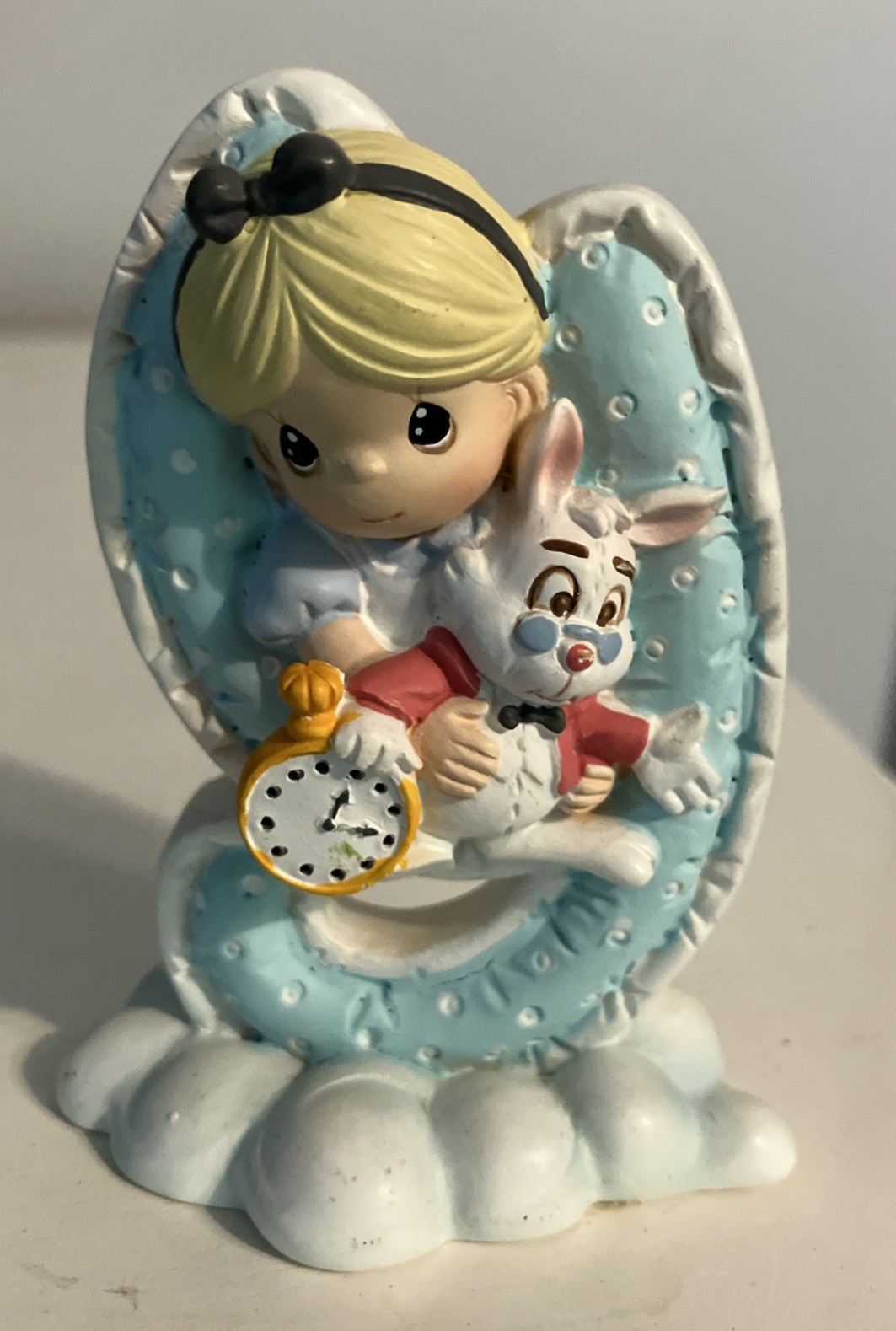 Alice White Rabbit Precious Moments Disney Alphabet Y Showcase Figurine