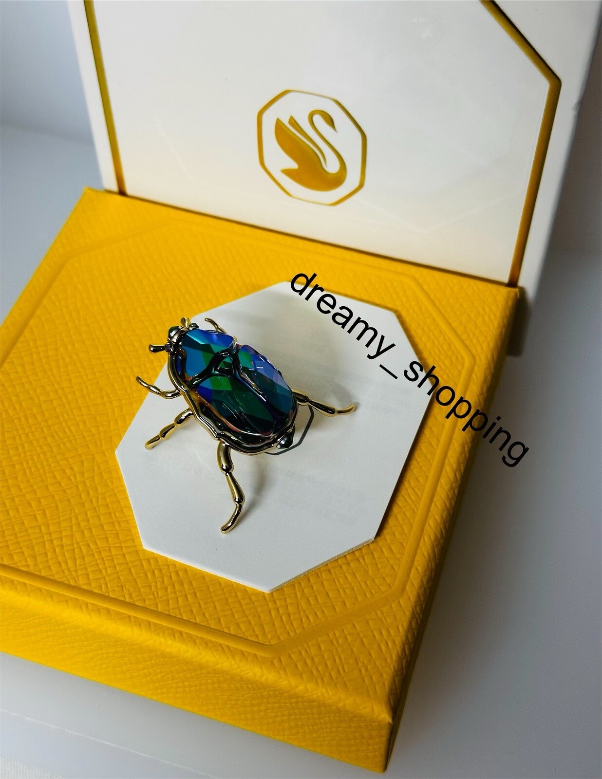 New In Box Authentic Swarovski SCS 2024 Beetle Crystal Metal Figurine #5668994