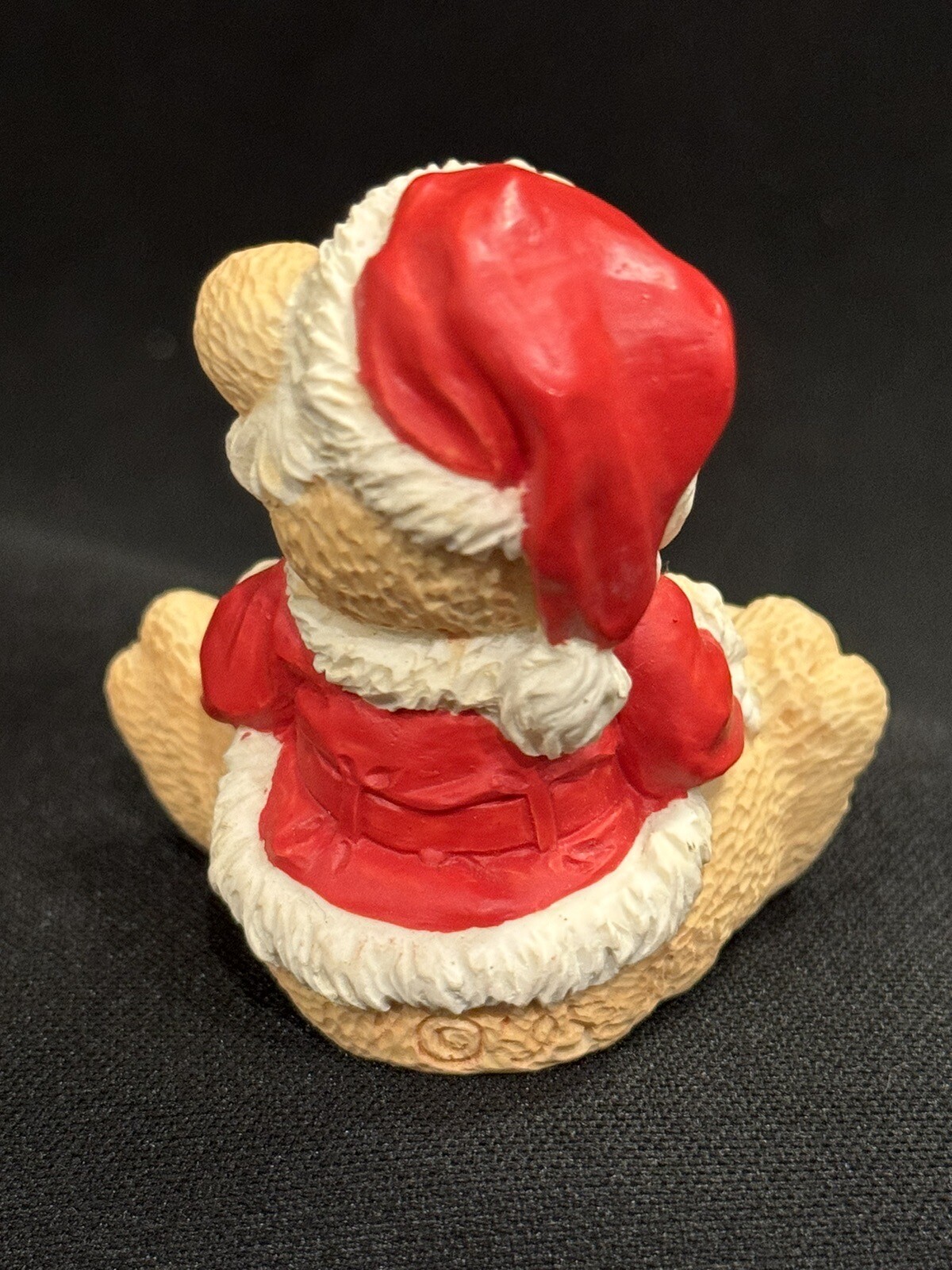 Santa Teddy Bear Christmas Figurine Holiday Decor