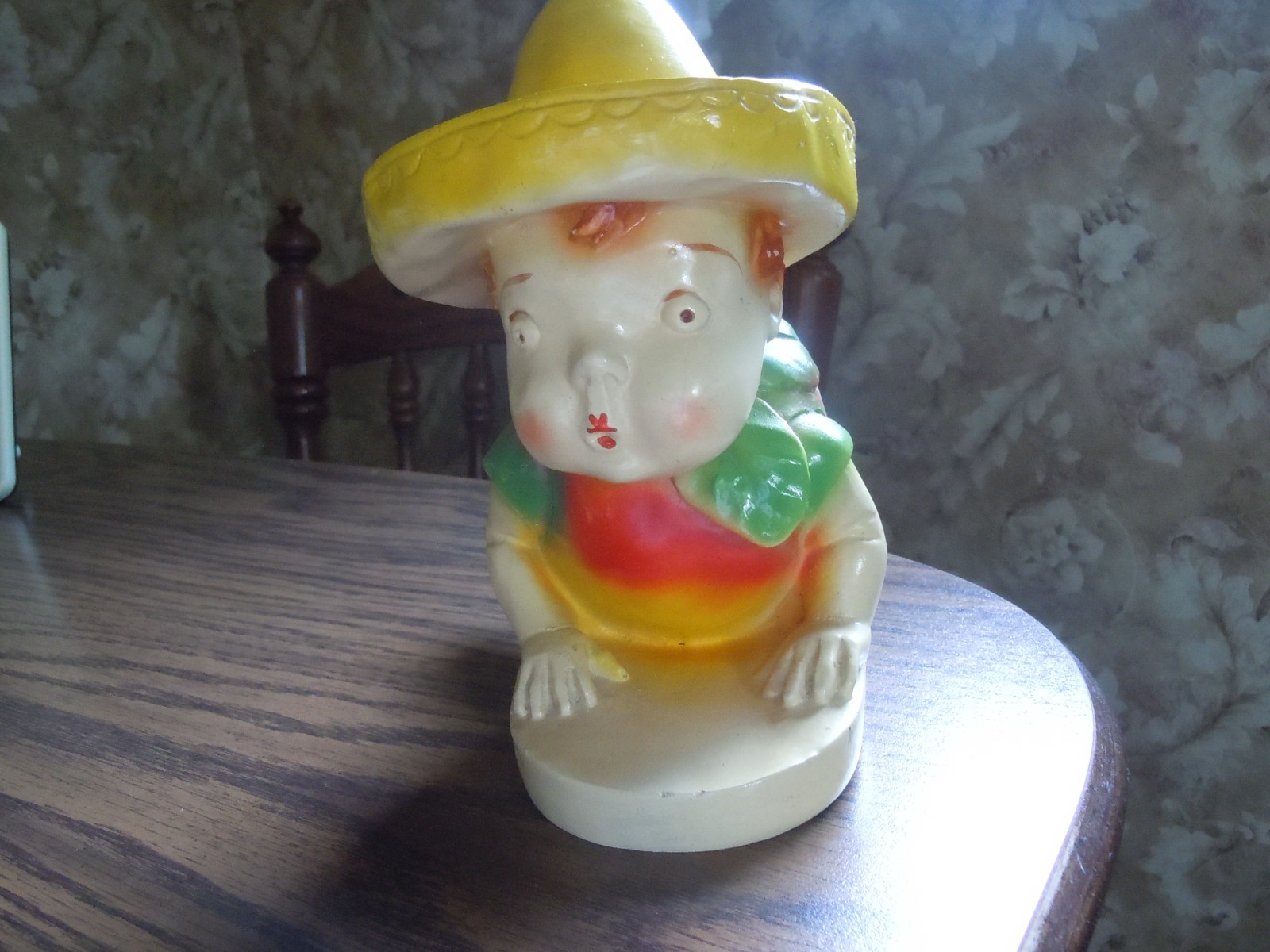 Vintage 1942 PEEDEE Carlton Ware Fruit Kids Albert Apple Chalkware 6 5/8″T