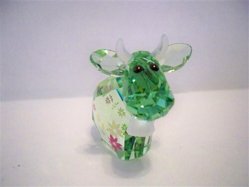 SWAROVSKI LOVLOTS FLOWER MO COW ” SIGNED BY ARTIST ” 1027911 RETIRED NIB COA