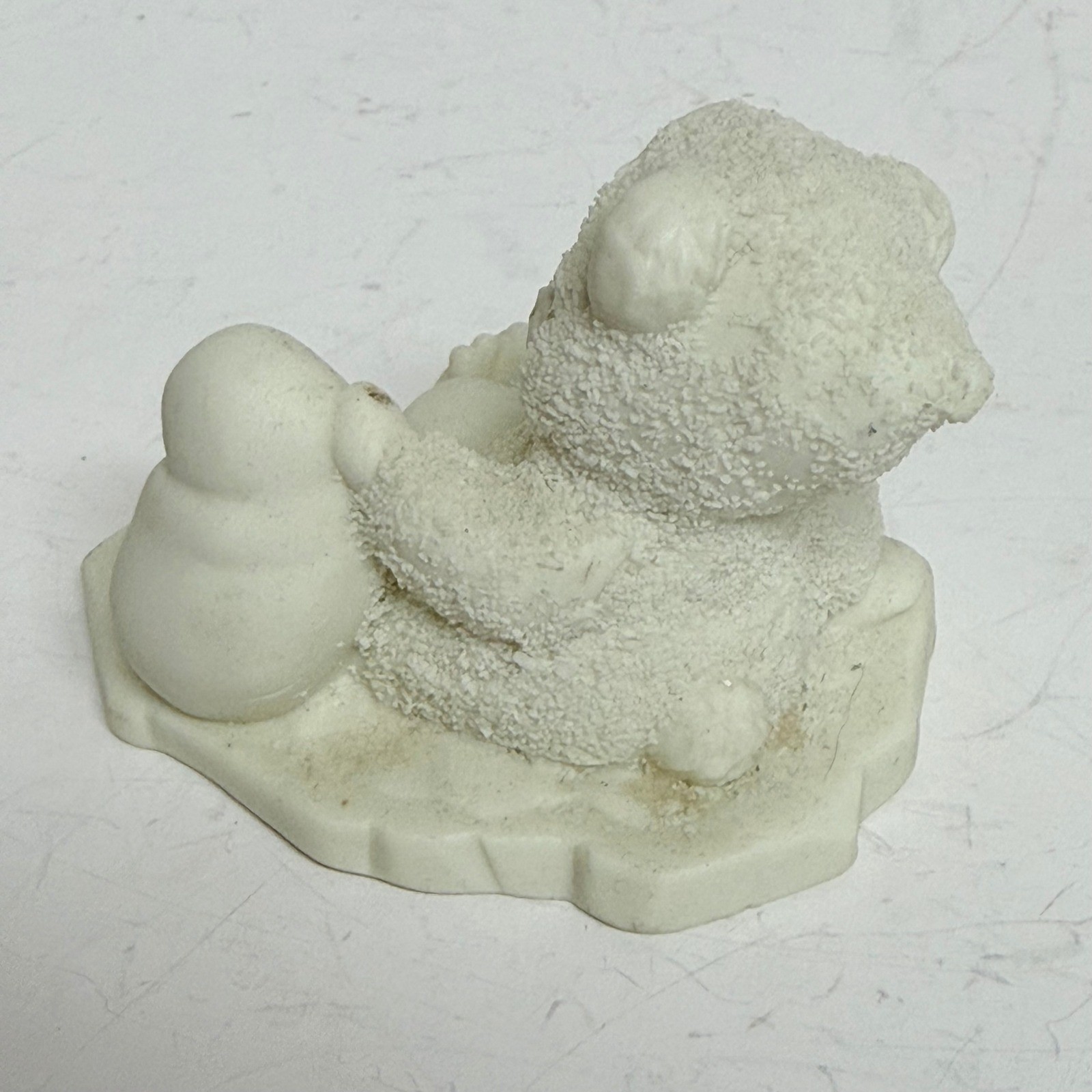 Snowbabies Polar Bear and Seal Figurine Bisque Porcelain Winter Decor
