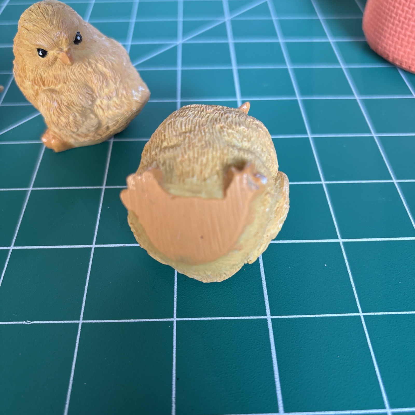 Little Yellow Chicks Chickens Figurines Lot of 3