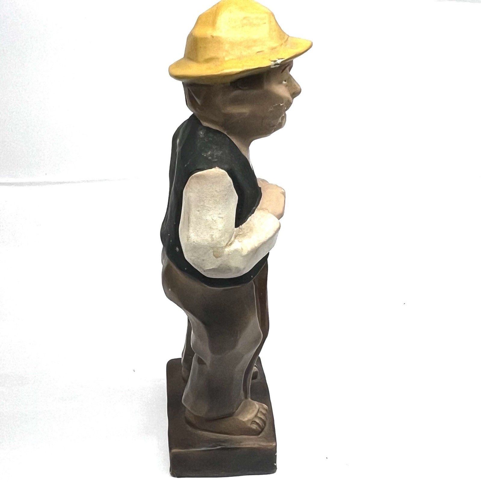 Vintage Decorama Old Pap Needs A Smoke! Chalware Figurine 6” Tall