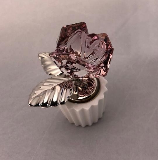 SWAROVSKI MINIATURE ANTIQUE PINK ROSE, #5045566, 2014, RETIRED, RARE, NEW IN BOX