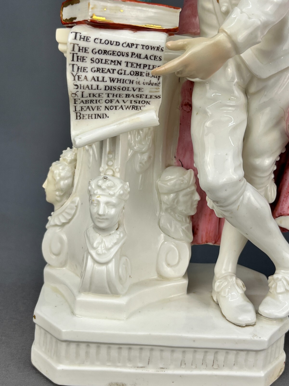 Pair 18th C. Derby Porcelain Figures of Wm Shakespeare and John Milton c. 1780