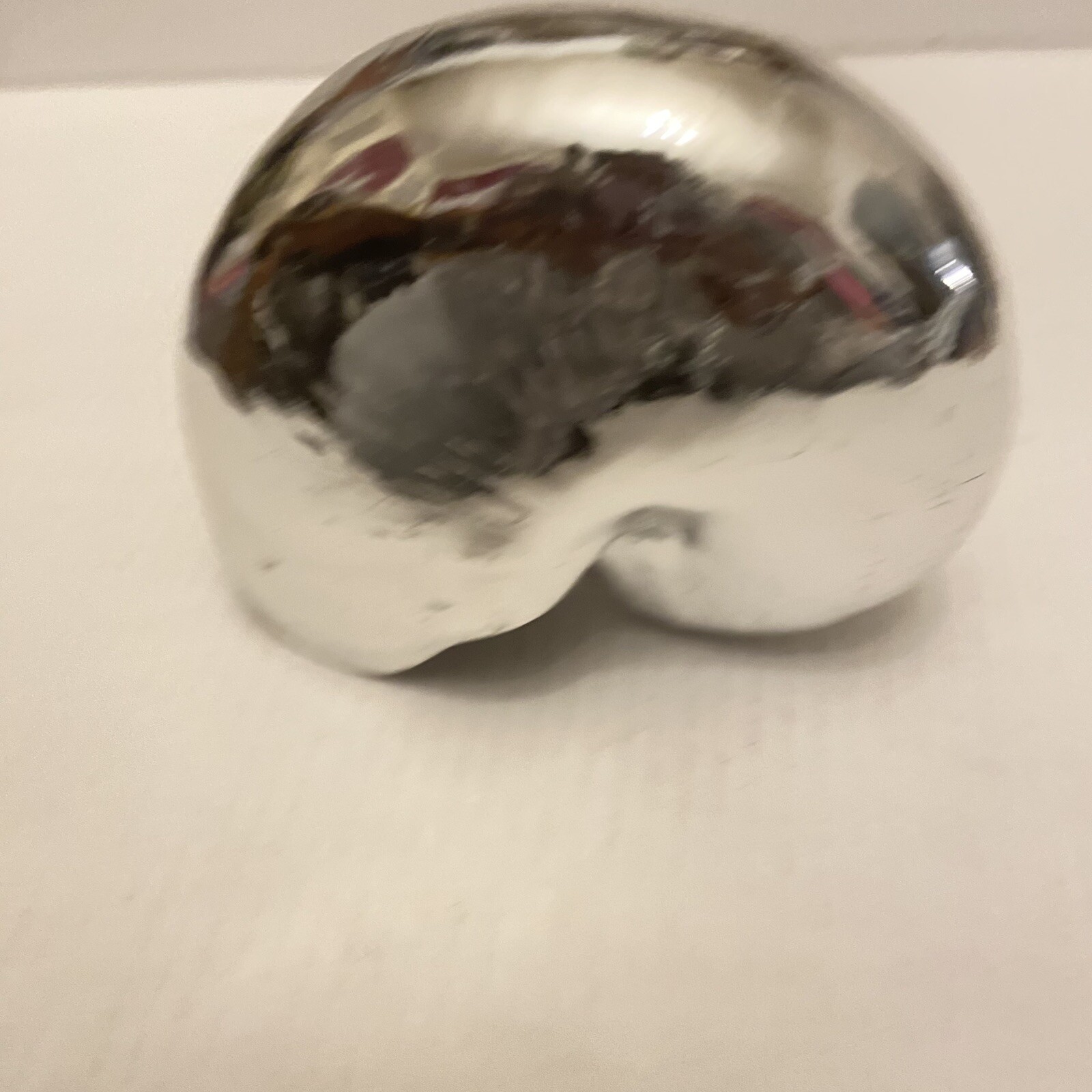 Nate Berkus Nautilus Silver Tone Shell Objet d’Art Figure Home Decor