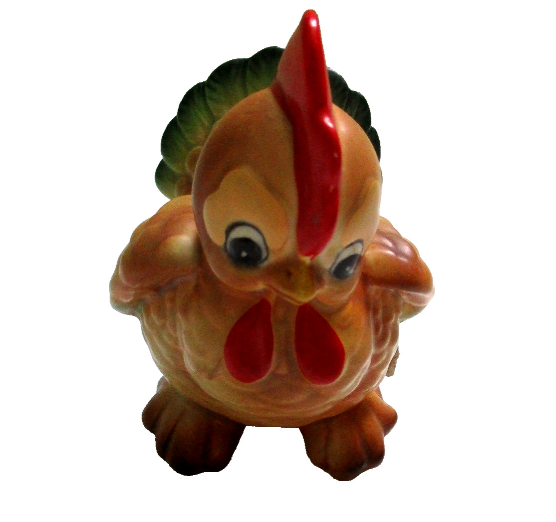 VIntage Josef Originals Chicken Hen Rooster Figurine Japan