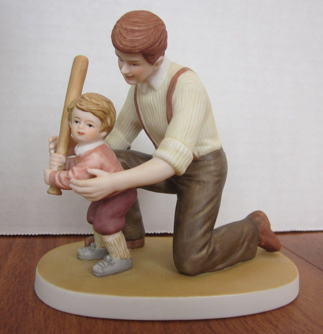 ENESCO 1985 Father and Son Series “FUTURE ALL STAR” Figurine, Original Box, COA