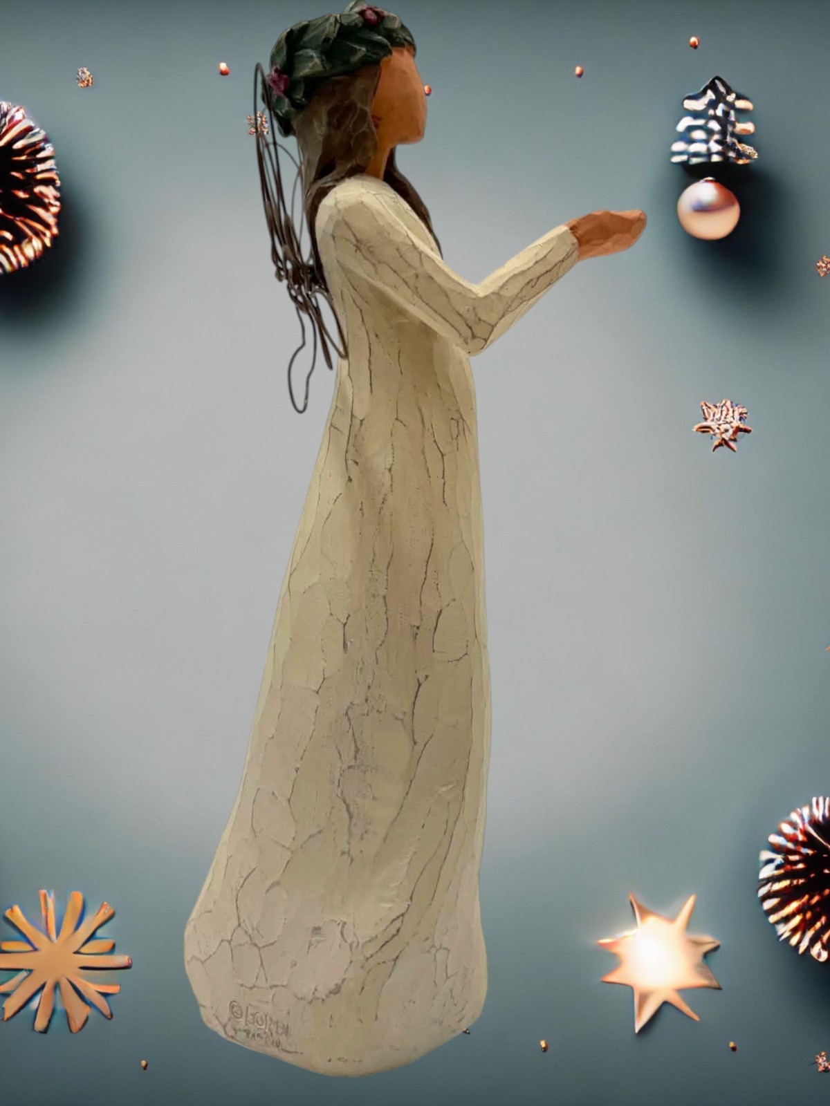 Willow Tree “Angel of Christmas Spirit” Figurine 8 inch 2001 Susan Lordi Demdaco