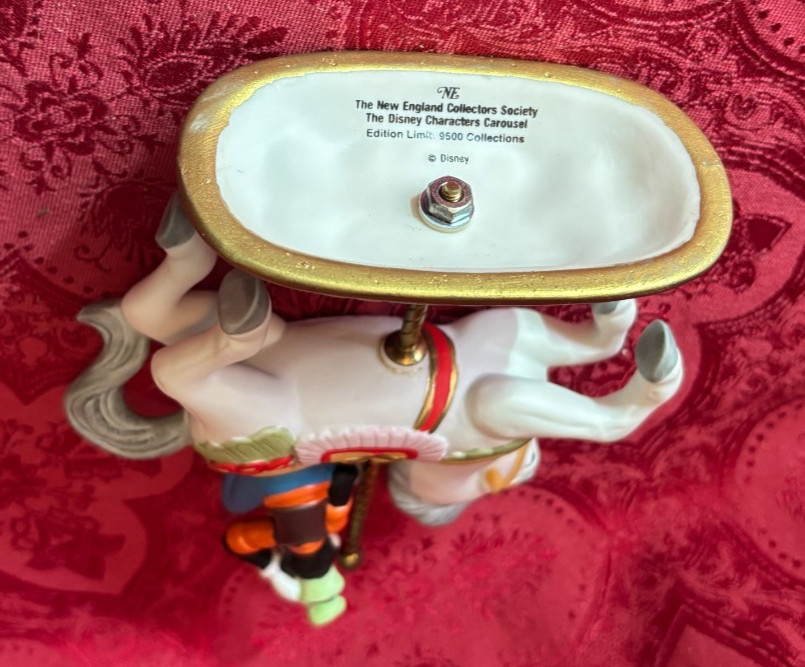 VINTAGE NEW ENGLAND COLLECTOR’S SOCIETY DISNEY CHARACTER CAROUSEL “GOOFY”-NO BOX