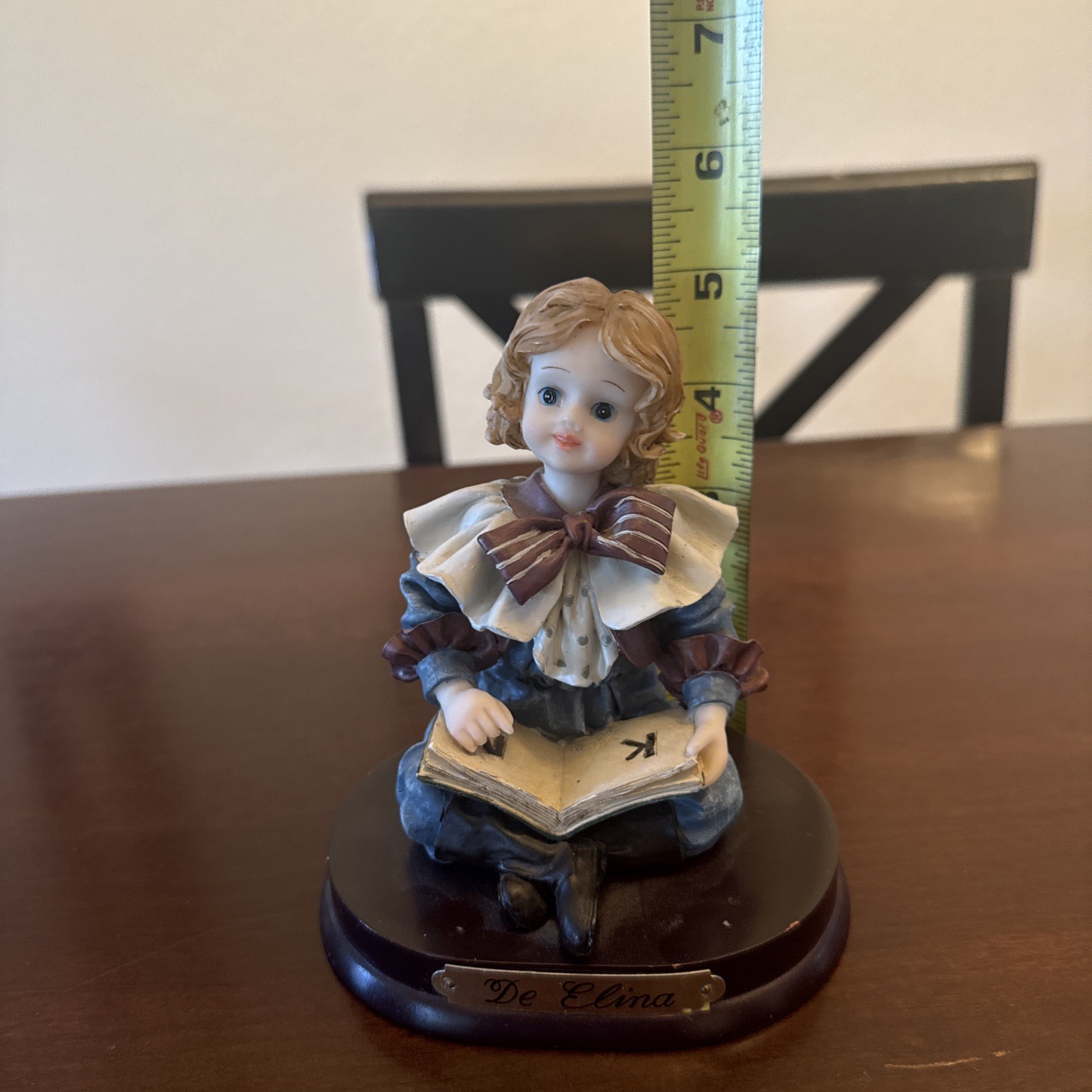 De Elina Turtle King Corp Youth With Open Book Statue Figurine 5″ Victorian