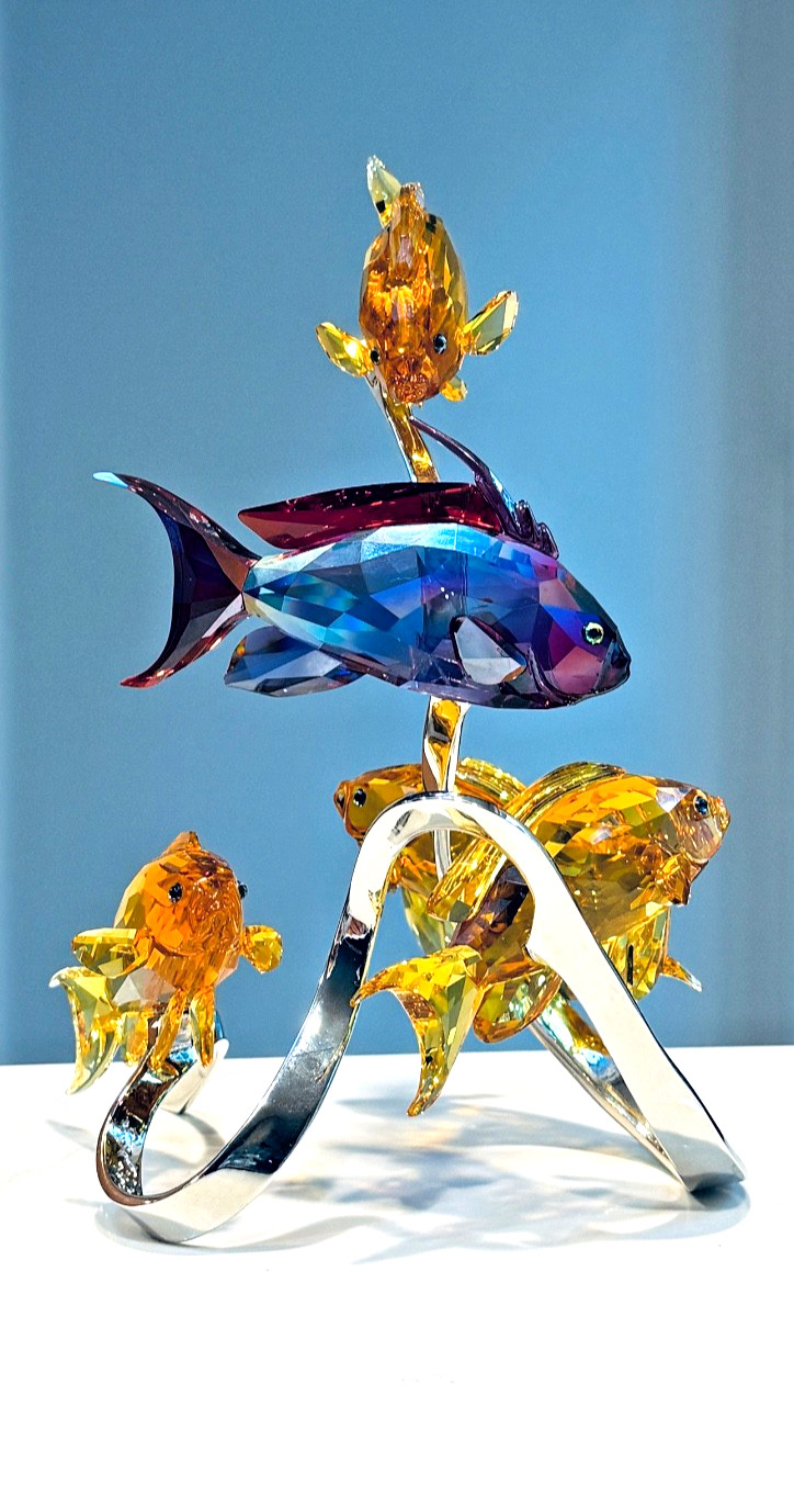 SWAROVSKI SEA GOLDIES in ORIGINAL BOXES with CERTIFICATES / SIGNED by DESIGNER