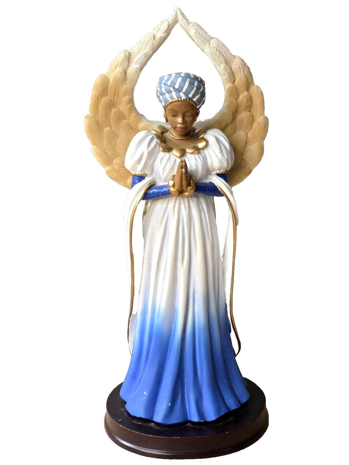 Brand Ebony Treasures Positive Images Serenity Angel in Blue Figurine