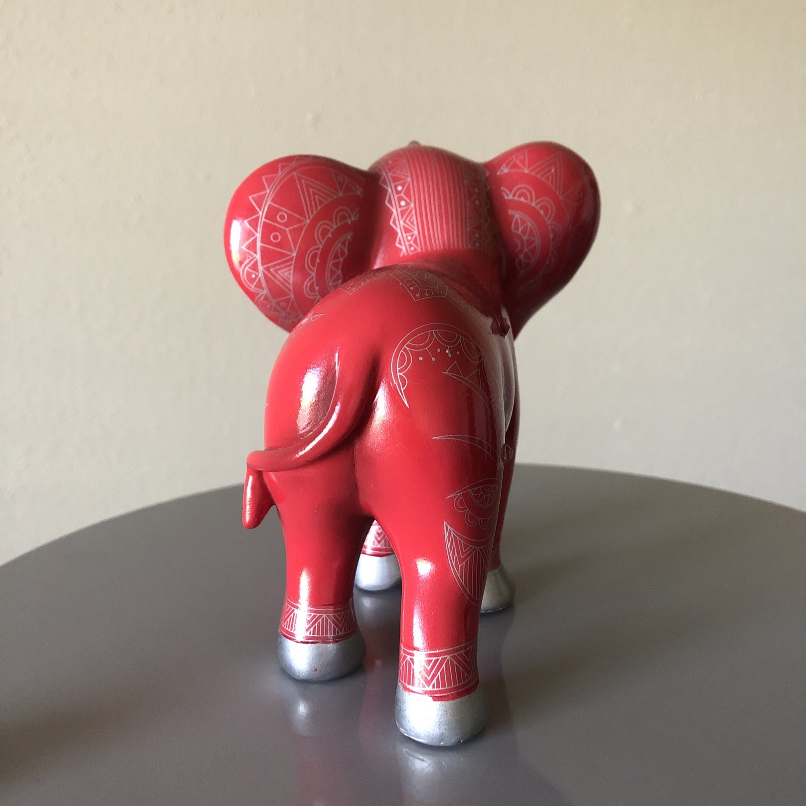 Ruby Red Jewel Elephant Fortune Blake Jenson Elephant Figurine 5” Jewels