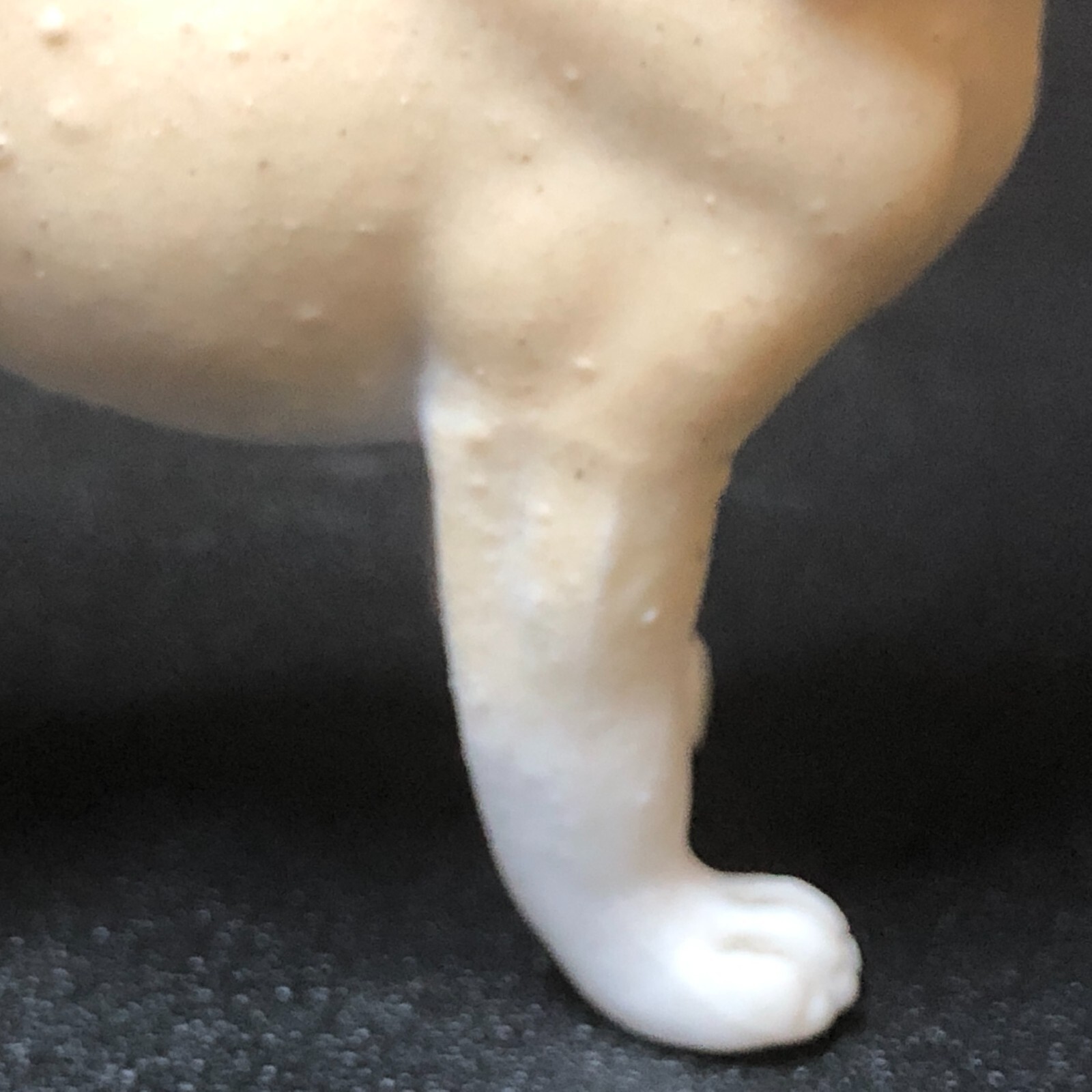 ANTIQUE 1900S PUG DOG Figure Victorian Dollhouse Miniature Bisque Figurine 2.50″