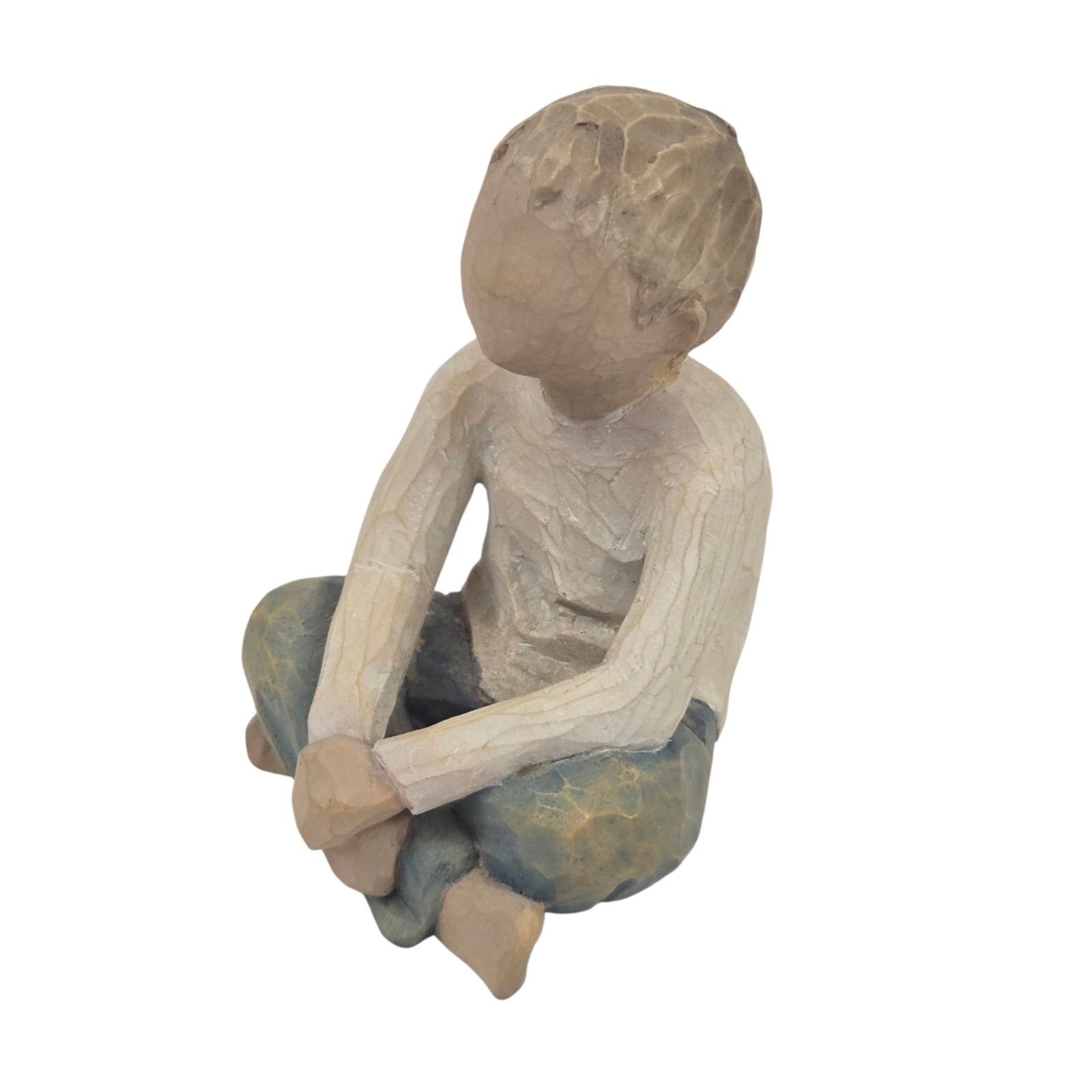 Willow Tree Imaginative Child, Nurtured by Your Loving Care, Seated Boy Figure