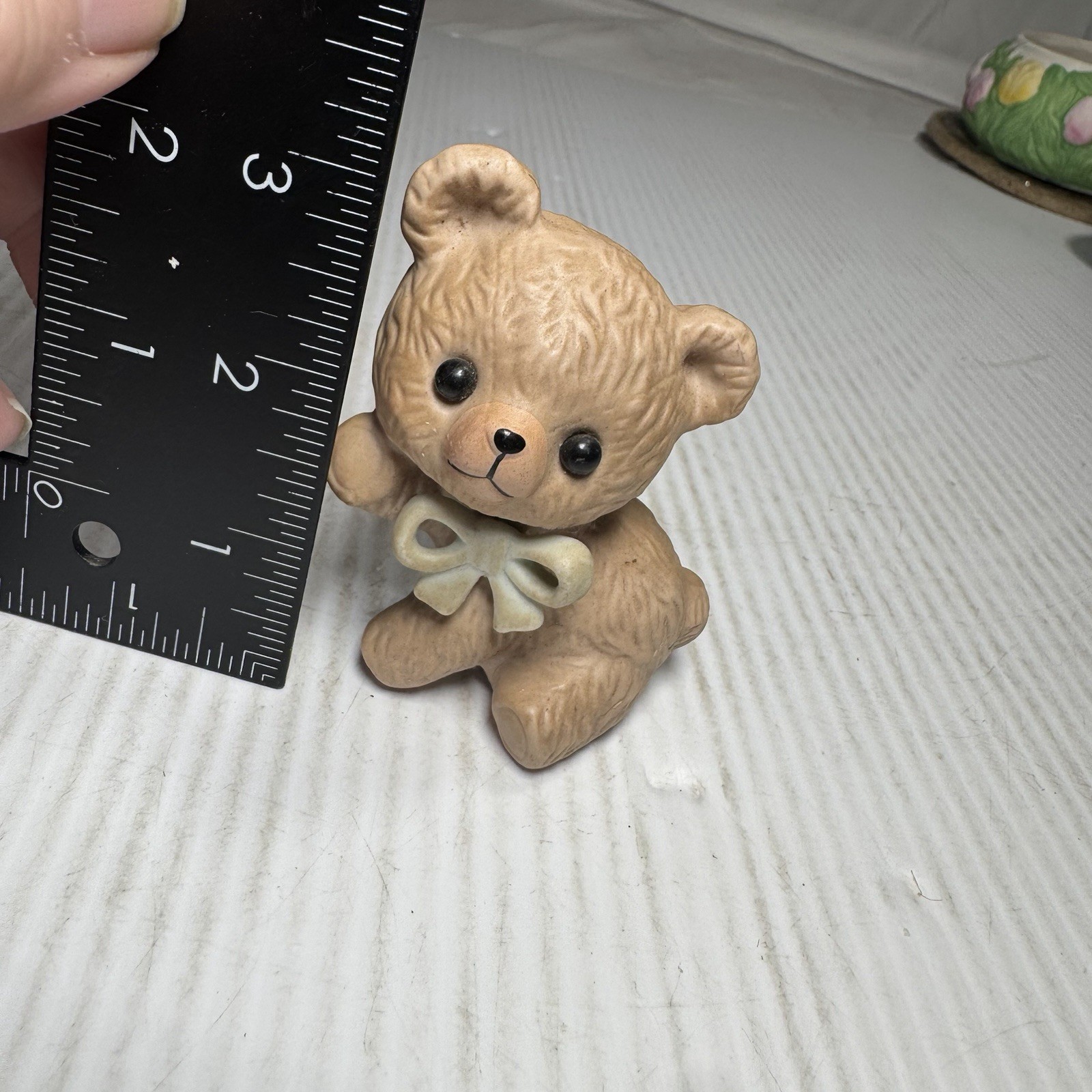 Bear – Miniature Porcelain Bear Figurine – Flip Malaysia – 3″ High – No Box
