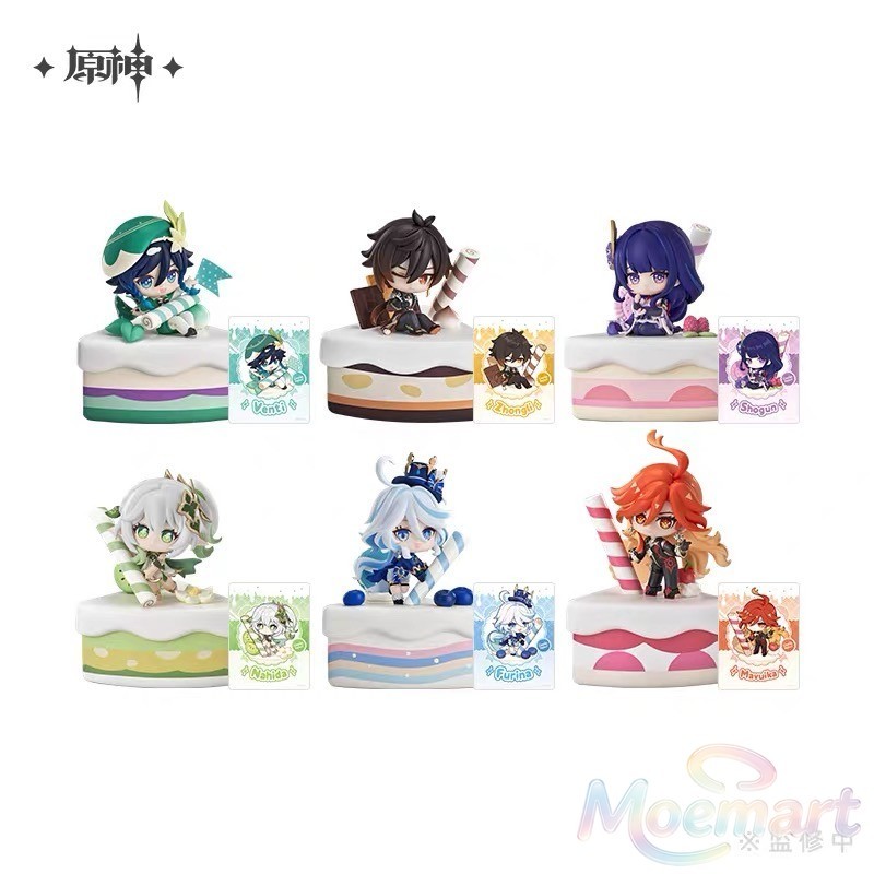 miHoYo Official Genshin Impact Wondrous Travels Furina Venti Zhongli Figure Doll